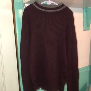 Burgundy and Grey Long Sleeve Shirts